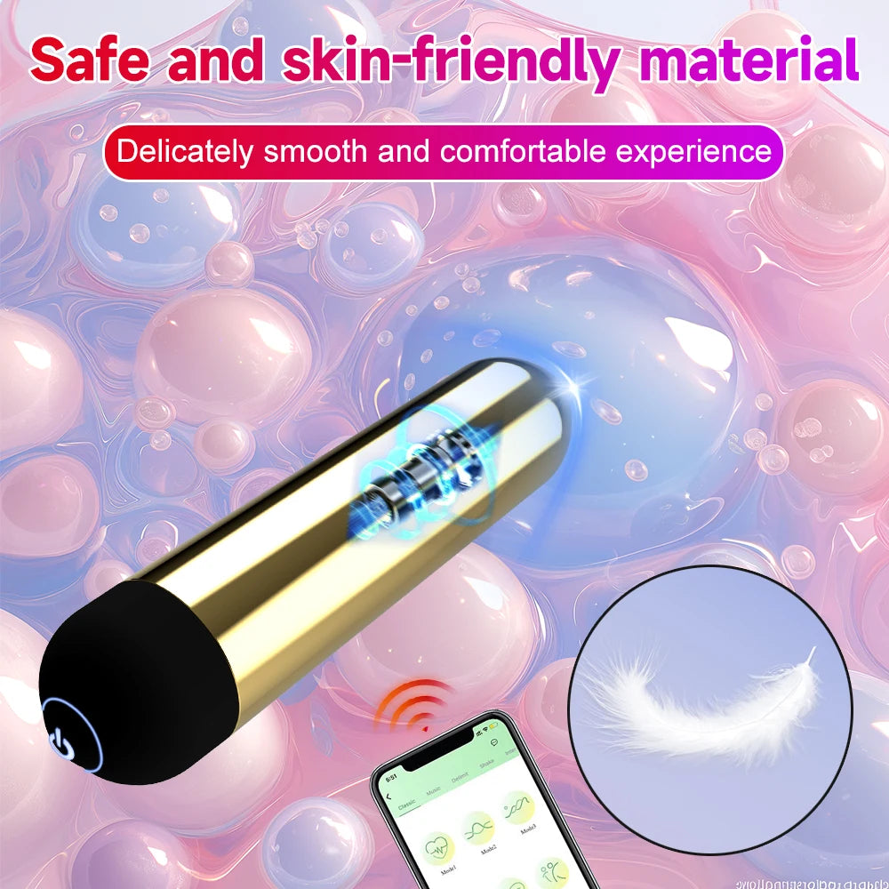 APP Remote Control Powerful Bullet Vibrator For Women Clitoral Stimulator Vaginal G Spot Dildo Masturbation For Adult Sex Toy