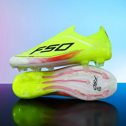 New Men Football Boots Sneakers High-quality Non-Slip Boys Cleats Hot-selling Soccer Shoes Grass Outdoor Match High-top Light