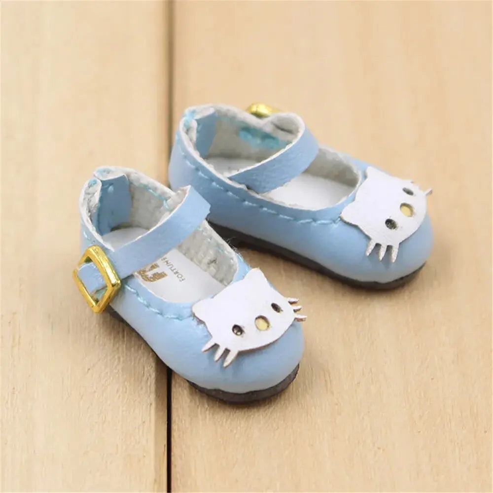 ICY DBS Blyth doll joint body shoes cat bow 2.5cm toy shoes anime cute shoes for doll girls