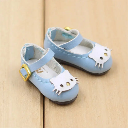ICY DBS Blyth doll joint body shoes cat bow 2.5cm toy shoes anime cute shoes for doll girls