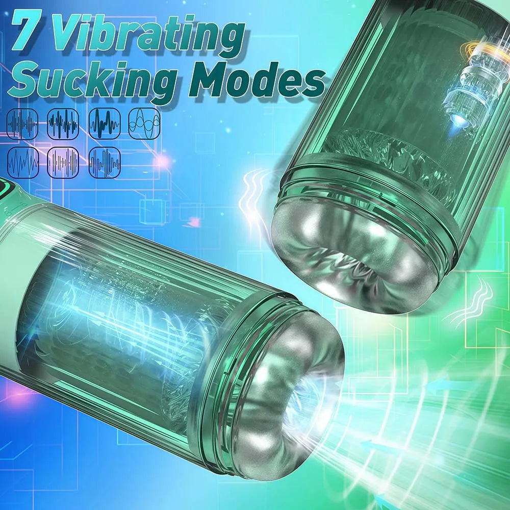Telescopic Rotation Masturbator Cup Vagina Masturbation Blowjob Adults Sex Toys for Men Male Piston Automatic Mastubator
