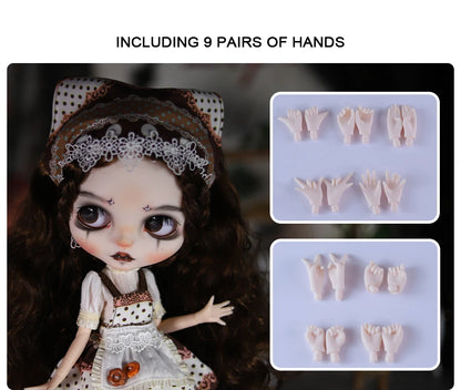 ICY DBS Blyth 1/6 doll hand-painted set double eyelids long eyelashes sleepy eyes doll set SD