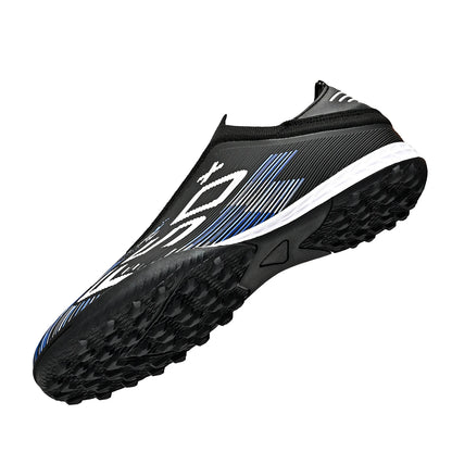 High Grip Unisex Soccer Trainers PU Woven Upper Rubber TF Studs Anti-Slip Breathable Men Outdoor Cleats