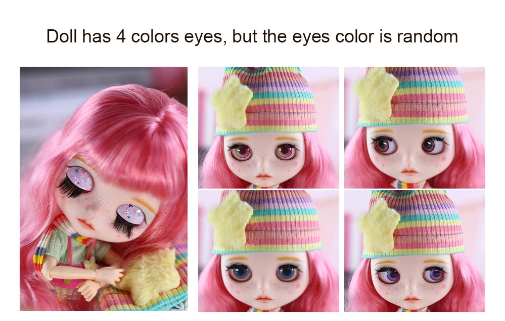 ICY DBS Blyth 1/6 doll hand-painted set dopamine girl double eyelid long eyelashes sleeping eyes doll set SD