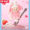 New Genuine POPMART Labubu Sanrio Hello Kitty Kuromi Plush Pendant Blind Box Holiday Gift