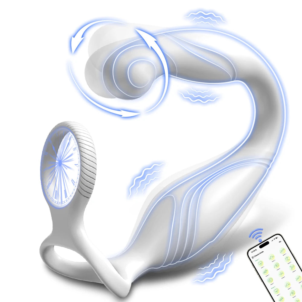 Remote-Control Rotating Prostate Massager