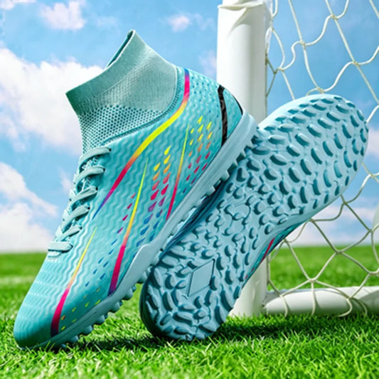 Premium Adult TF Soccer cleats Textured PU Fabric High Friction Rubber Stud Anti-slip Improve Ball Control For Football Players
