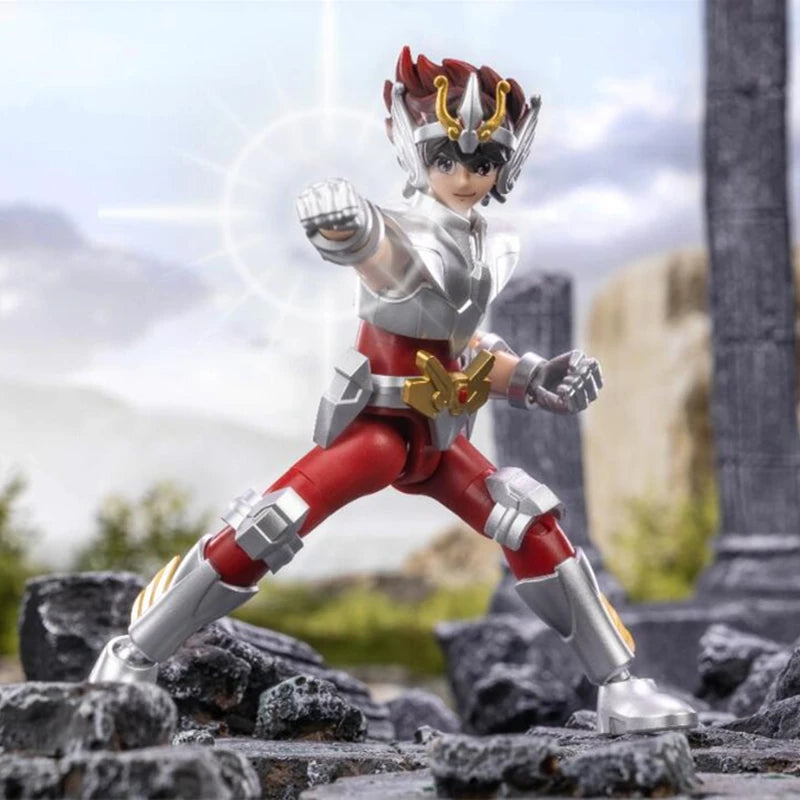 Original Blokees Gold Saint Action Figure Champion Saori Kido Seiya Mu Aiolia Assembly Figure Children Toys Birthday Gift