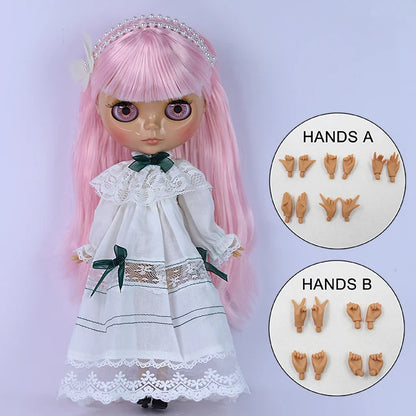 ICY DBS Blyth doll bjd joint body Tan Skin Cute Dress Clothing 1/6 30cm Girl Gift Anime SD