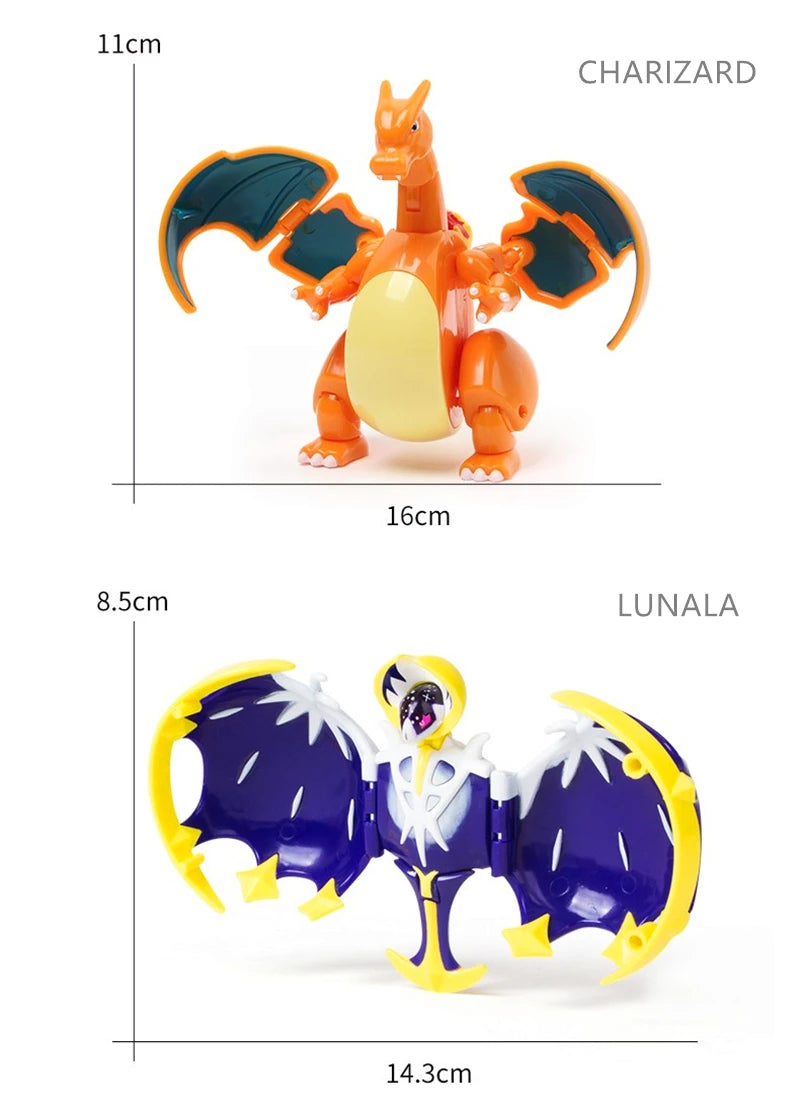 New Pokemon Figures Toys Variant Ball Model Pikachu Gengar Pokeball Dragonite Snorlax  Action Figure Lapras Pocket Monsters Toy