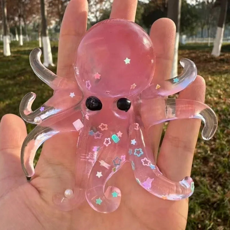 Squishy Ocean Octopus Squeeze Fidget Toy Simulation Stress Relief Slow Rebound Toy Can Be Stretched Sensory Decompression Gift
