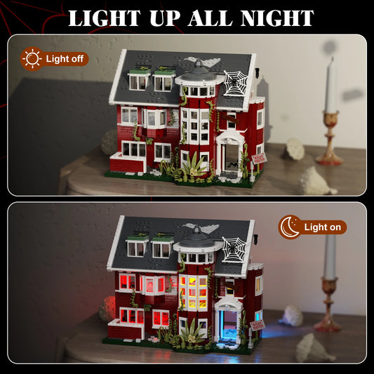 AHS Murder House Building Set, Horror Story Movie House Blocks Toy Halloween Haunted House Bricks Gift for Fans Adult (1171 PCS)