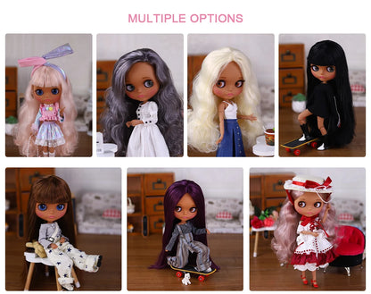 ICY DBS Blyth Doll BJD Joint Body dark Skin Set 1/6  30cm Girl  Gift Anime SD