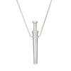 MaiLun 1pc Stress Anxiety Relief Necklace 82.5mm Length Stainless Steel Meditation Necklace Quit Smoking Anxiety Relief Necklace