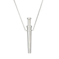 MaiLun 1pc Stress Anxiety Relief Necklace 82.5mm Length Stainless Steel Meditation Necklace Quit Smoking Anxiety Relief Necklace
