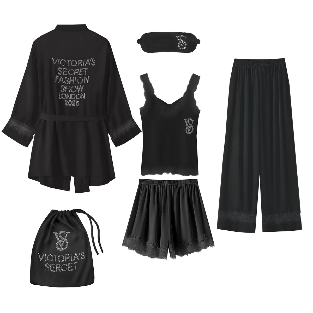Women's Lace-Trim Sleepwear Set