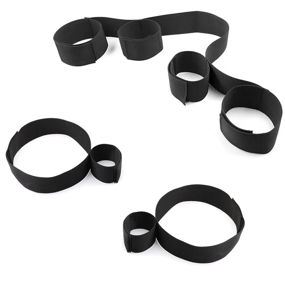 Sex Toys For Woman Couples Handcuffs Set BDSM Bondage Gear Bed Restraints Rope Strap Adult Game Goods Wrists & Ankle Cuffs