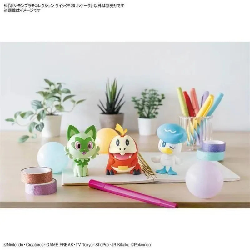 Bandai Original Genuine POKEMON MODEL KIT QUICK 1 21 22 23 Anime Action Figures Toys Kids Gift Assembly Model Collect Ornaments