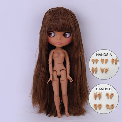 ICY DBS Blyth Doll BJD Joint Body dark Skin Set 1/6  30cm Girl  Gift Anime SD