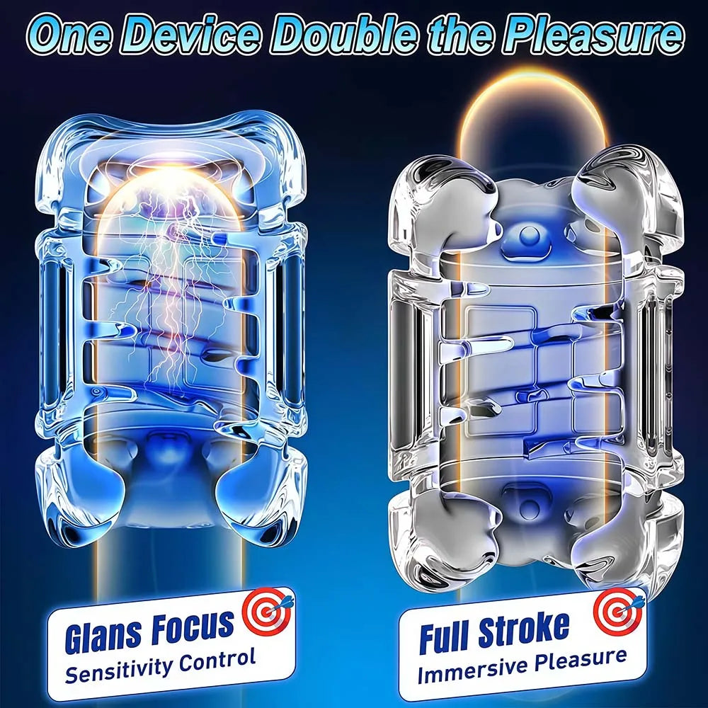 Automatic Male Masturbation Cup Telescopic Vibrating Pocket Pussy with Holder Penis Trainer Sex Machine Adult Sex Toys for Men