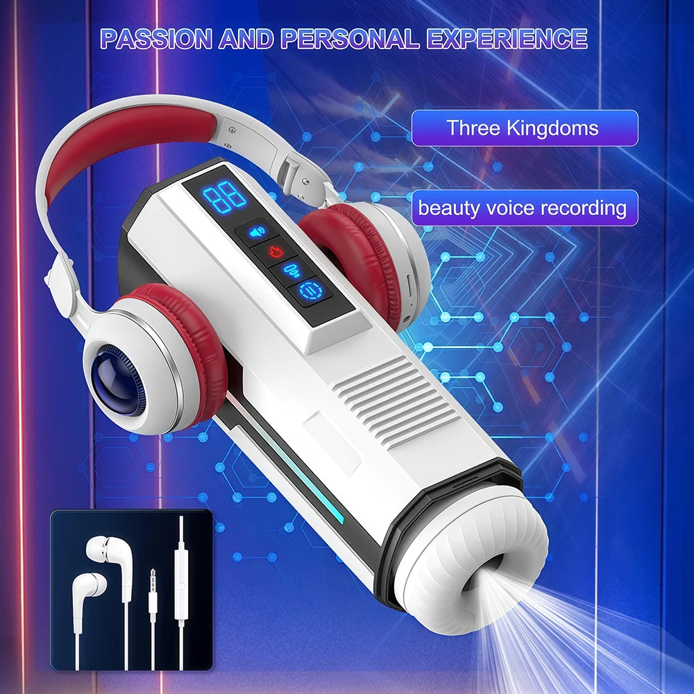 Automatic Telescopic Penis Train for Men Male Masturbator Cup Sex Machine Sucking Vibrating Heating Vagina Adult Sex Toy