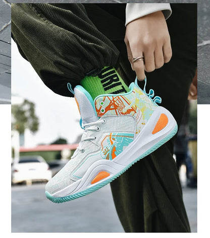 Men Basketball Shoes Trainer Unisex Breathable Athletic Sneakers Light Non-slip High Quality Unisex Outdoor Women Sports Shoes
