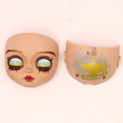 ICY DBS Blyth Baby Face DIY Matte Face Hand Painted Makeup Backplate and Screws