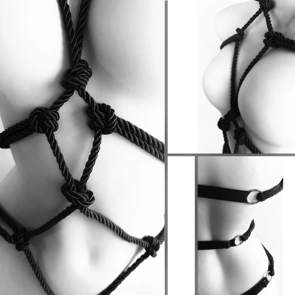 Women’s Rope Body Harness Belt BDSM Bondage Lingerie Adjustable Chest Straps Fetish Intimate Adult Products Sex Toy Clothing 18+