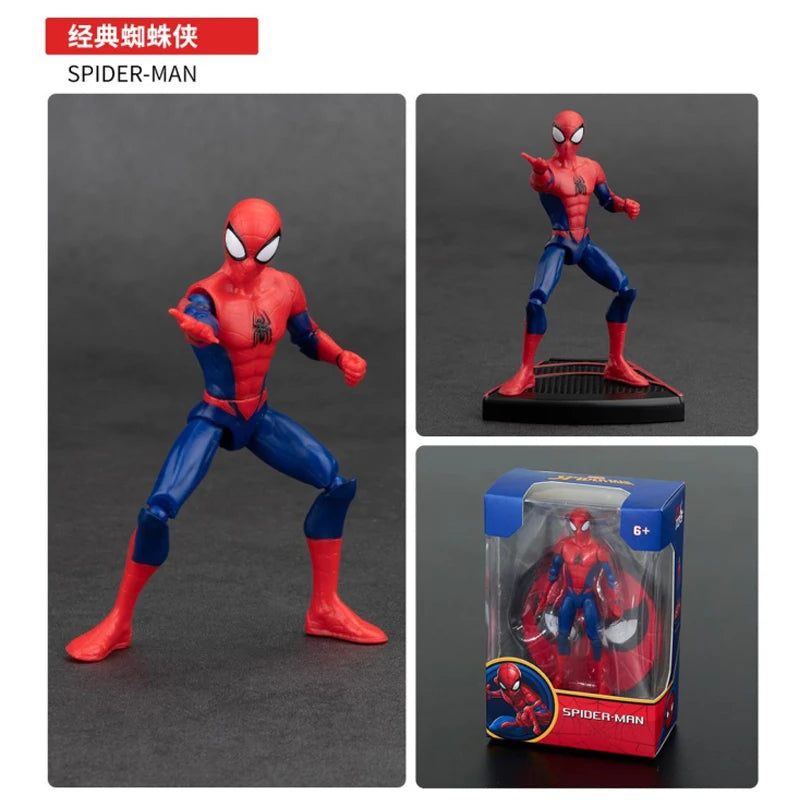 ZD Toys Avengers Legends Iron Man Spider Man Thor Captain America Thanos Hulk War Machine Action Figures Gif