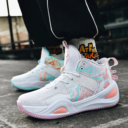 Men Basketball Shoes Trainer Unisex Breathable Athletic Sneakers Light Non-slip High Quality Unisex Outdoor Women Sports Shoes