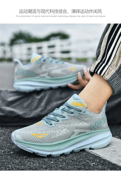 Men's Running Shoes Luxury Shoes Trainer Race Jogging Cushioning Outdoor Breathable Couple Non-Slip Sneakers Mesh Off-road Shoes