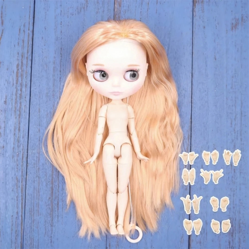 ICY DBS Blyth doll White Skin Glossy face Matte face Joint body with hand set A&B 1/6 bjd suitable diy makeup Special price