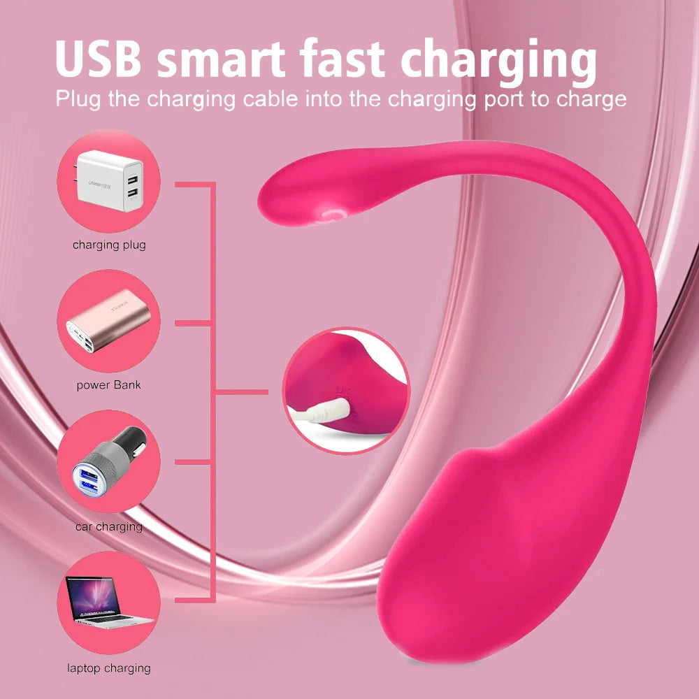 Wireless Bluetooth G Spot Vibrator for Women Dildo APP Remote Control Wear Clit Vibrating Egg Female Panties Sex Toys for Adults