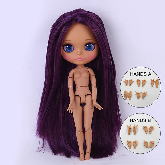 ICY DBS Blyth Doll BJD Joint Body dark Skin Set 1/6  30cm Girl  Gift Anime SD