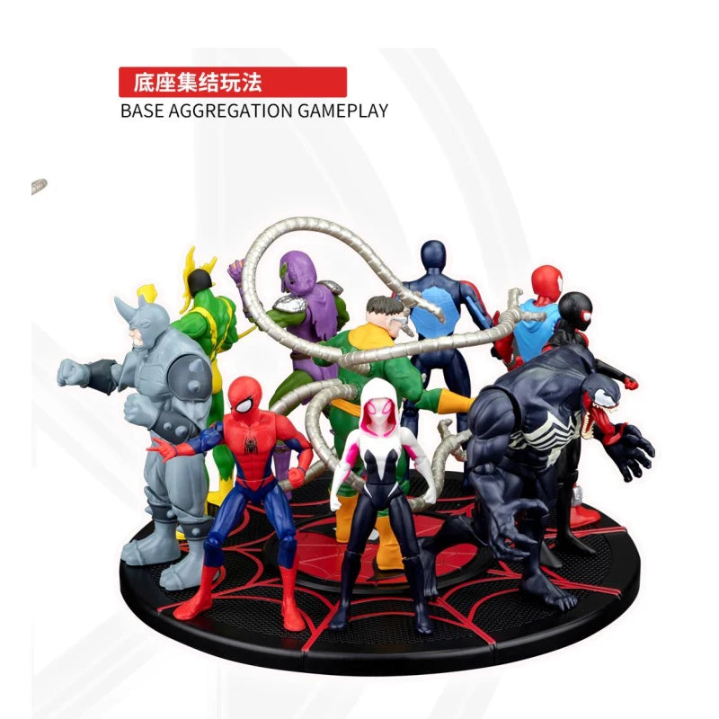 ZD Toys Avengers Legends Iron Man Spider Man Thor Captain America Thanos Hulk War Machine Action Figures Gif