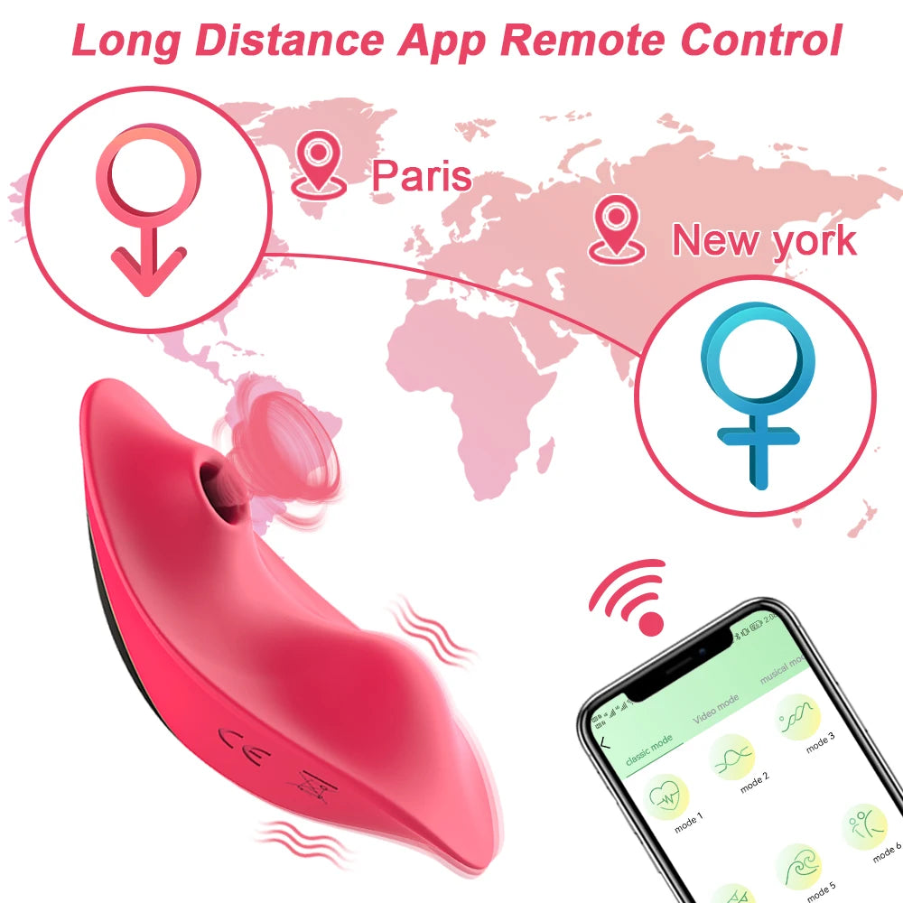 App-Controlled Wearable Suction Vibrator