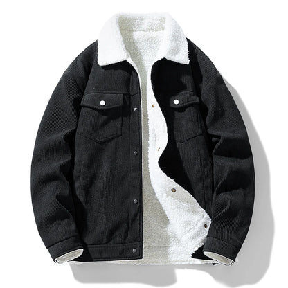 Men's Jackets and Coats Fashion Warm Corduroy Thick Coats 2026 Winter Fashion Men's Coats Down Jackets Men's Cotton Clothing