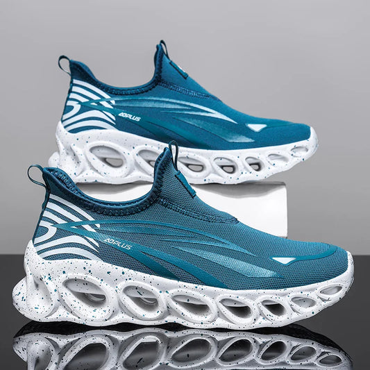 Men's Running Shoes Couple Outdoor Trainer Shoes Breathable Off-road Sneakers Race Cushioning Luxury shoes Mesh Non-Slip Fashion