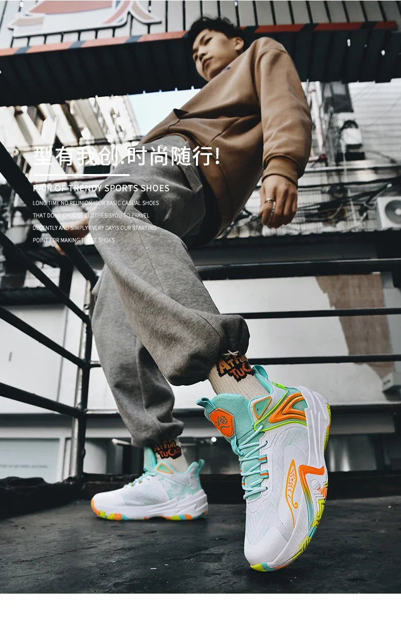 Men Basketball Shoes Women Unisex Unisex Outdoor Non-slip Trainer Light High Quality Athletic Sneakers Breathable Sports Shoes