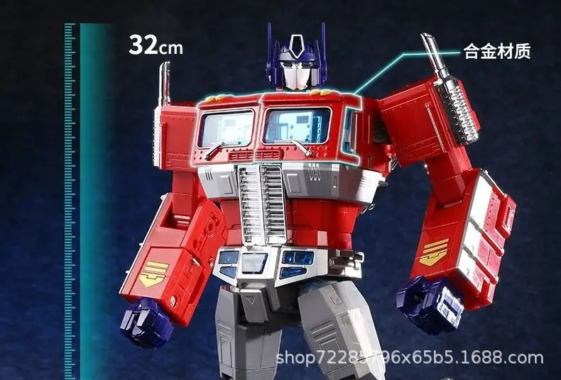 Transforming Action Figure 32cm Optimu Prim XP10 Commander Transformation Robot Toy Alloy Car Children's Toy Gift