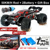 Super Brushless 80KM or 50KM/H 4WD RC Car With LED Remote Control Cars High Speed Drift Racing 4x4 Off Road Truck Kid Adult Toy