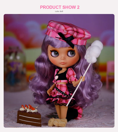ICY DBS Blyth Doll BJD Joint Body tan Skin Matte Face New face Set Doll 1/6 30cm Gift Anime SD