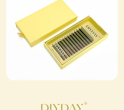 DIYDAY 2D Y Lashes Extension Premade Voume Fans Faux Mink Eyelashes Single Tips 2D Y Shaped Eye Lashes for Makeup Products
