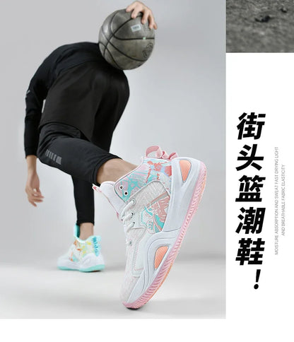 Men Basketball Shoes Trainer Unisex Breathable Athletic Sneakers Light Non-slip High Quality Unisex Outdoor Women Sports Shoes