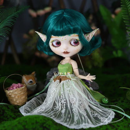 ICY DBS Blyth 1/6 Doll Elf Ear Hand-painted Set Doll Long Eyelash Sleep Doll White Skin Set Gift Toy SD