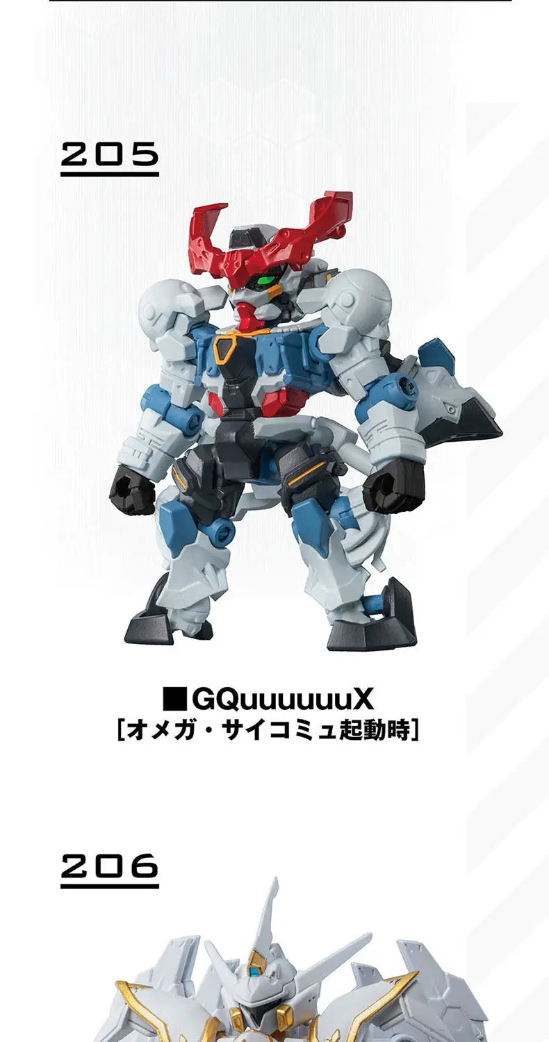 Bandai Gashapon Mobile Suit Ensemble (MSE) Gundam RX-78-2 Strike Hi-Nu Wing Astray ZZ Barbatos Assemble Model Kit Toy