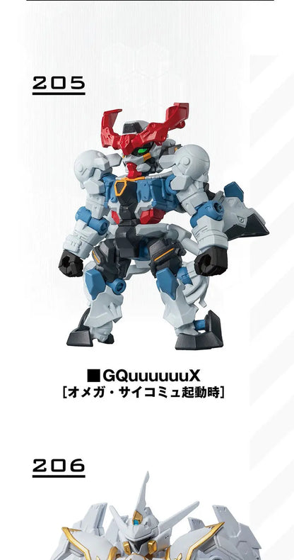 Bandai Gashapon Mobile Suit Ensemble (MSE) Gundam RX-78-2 Strike Hi-Nu Wing Astray ZZ Barbatos Assemble Model Kit Toy
