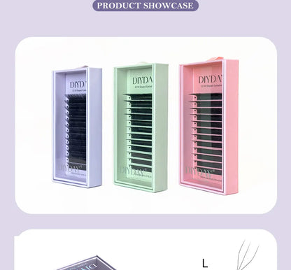 DIYDAY L / LU(M) / N 3D 4D 5D W Shape Eyelash Extension W Style Faux Mink Eyelashes Premade Volume Fan Lashes Supplies