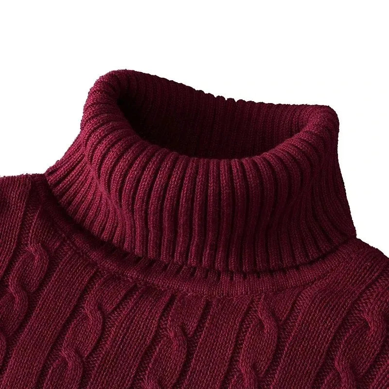 Men's Knit Turtleneck Pullover