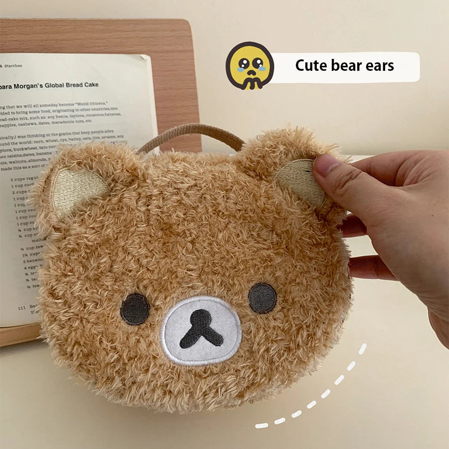 Plushes Makeup Case Anime Relaxed Bear Cosmetic Bag Women Jewelry Storage Pouch Girl Organizer Handbags Gift Hot Sales